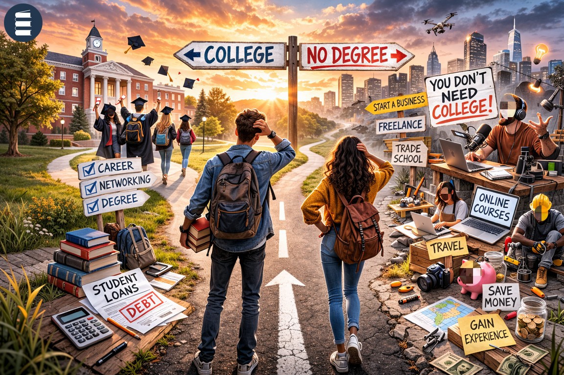 Anti-College Advice Is Trending. Data Says Something More Complicated.